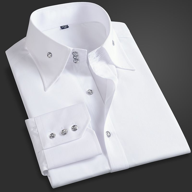 Men Formal Office Wear Shirts - Męska koszula wizytowa na wiosnę i