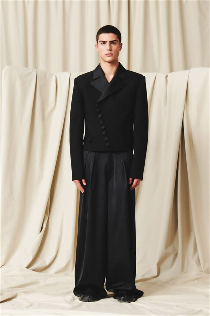 Men Formal Wear Outfits - Luźny męski garnitur, zestaw spodni i