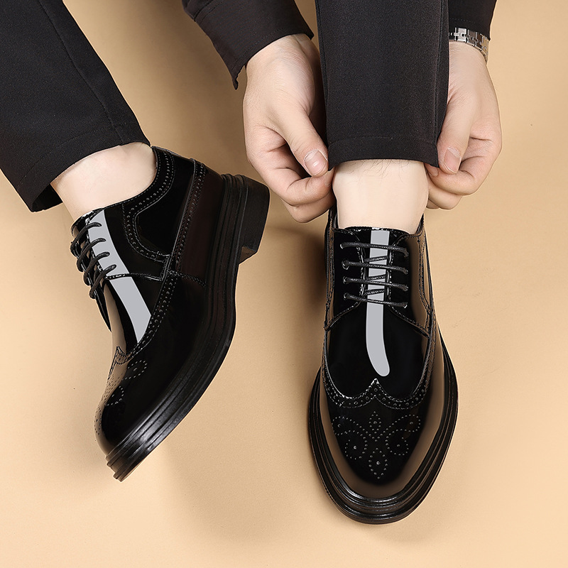 Męskie lakierowane buty wizyto – Patent Leather Oxford recenzja i cena