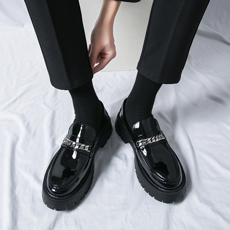 STRONGSHEN męskie skórzane but – Patent Leather Oxford recenzja i cena