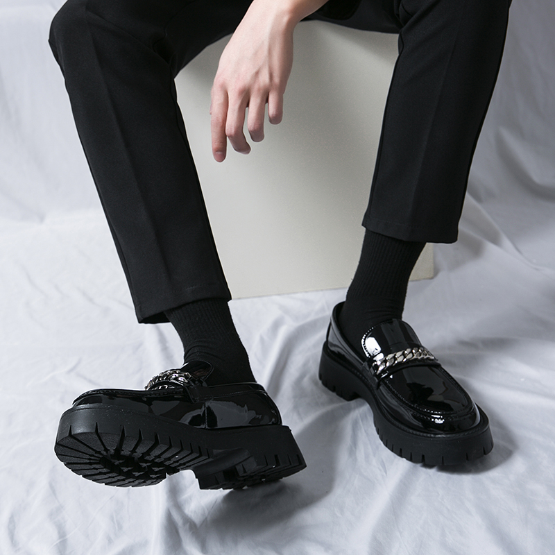 STRONGSHEN męskie skórzane but – Patent Leather Oxford recenzja i cena