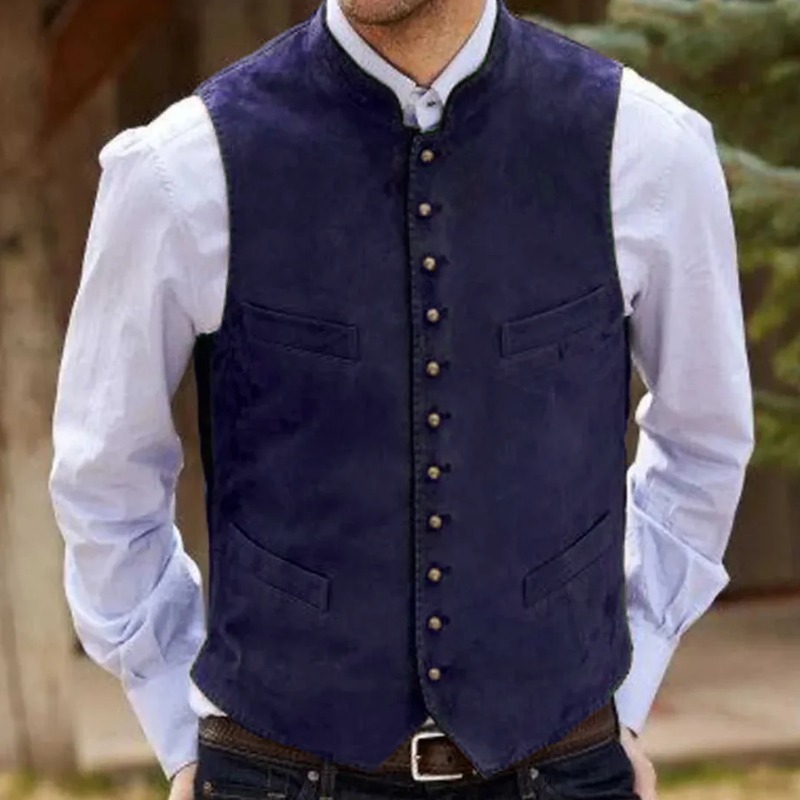 Męska kamizelka kawowa zamszow – Men Formal Wear Outfits recenzja i cena