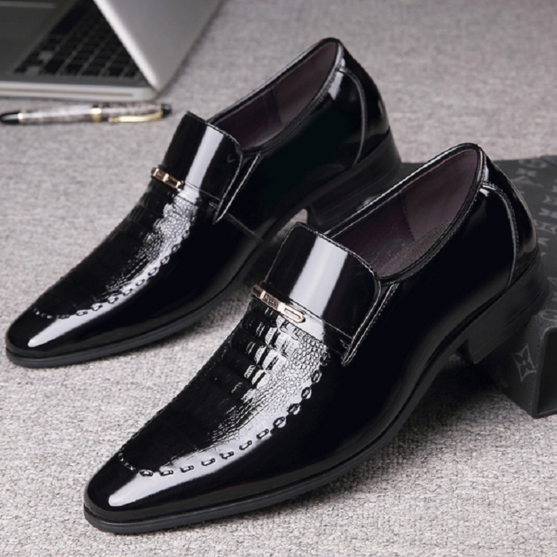 Mężczyźni Skórzane Buty Patent – Patent Leather Oxford recenzja i cena