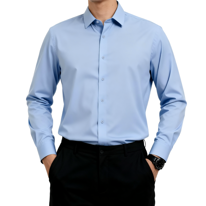 Koszula męska z długim rękawem – Men Formal Office Wear Shirts recenzja i cena