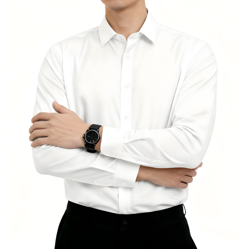 Koszula męska z długim rękawem – Men Formal Office Wear Shirts recenzja i cena