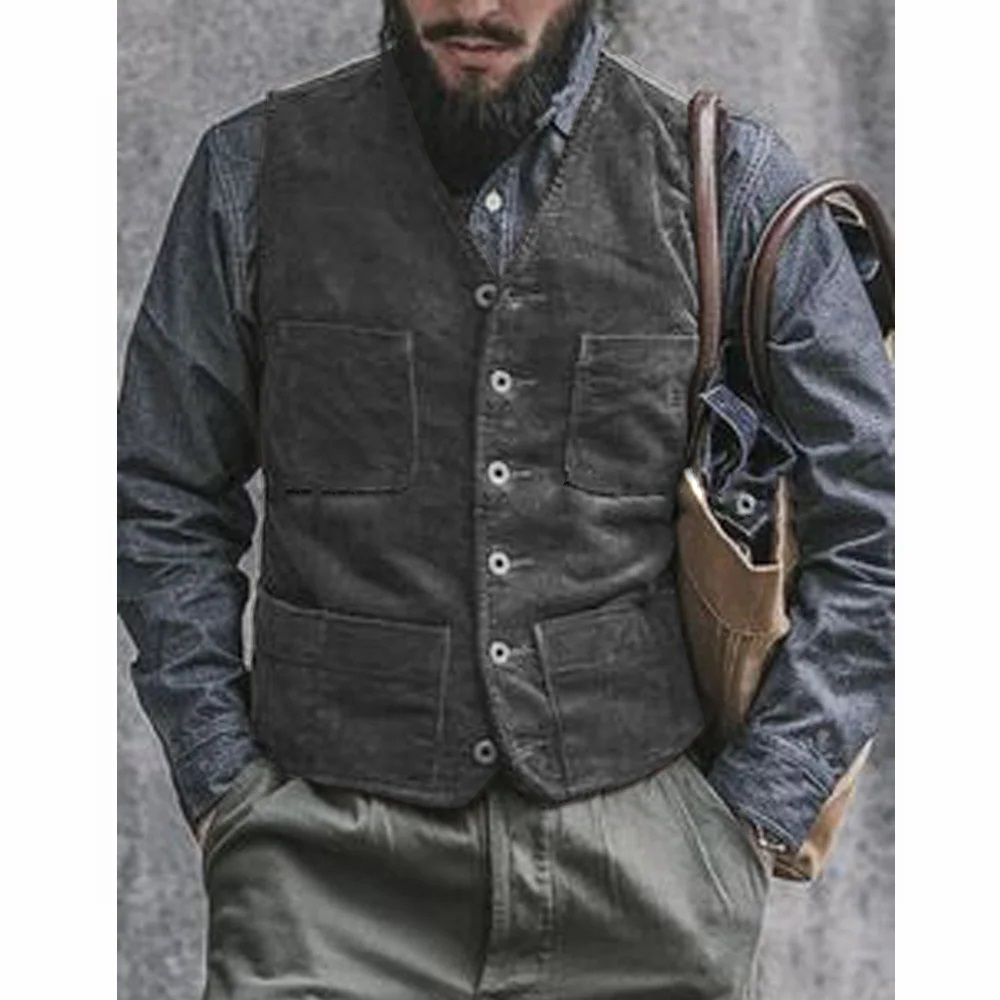 Męska kamizelka ze sztruksu, g – Men'S Gothic Formal Wear recenzja i cena