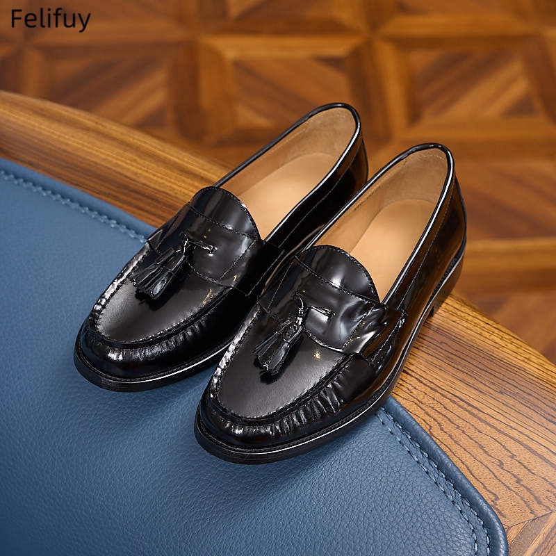Nowe męskie lakierki ze skóry  – Patent Leather Oxford recenzja i cena