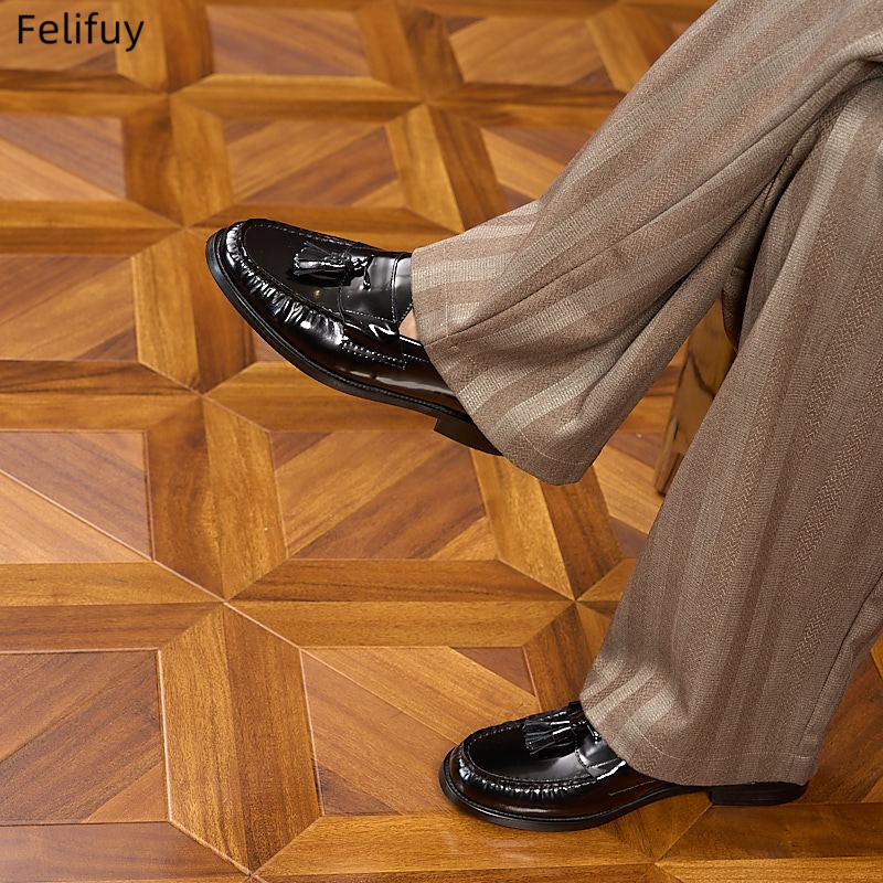 Nowe męskie lakierki ze skóry  – Patent Leather Oxford recenzja i cena