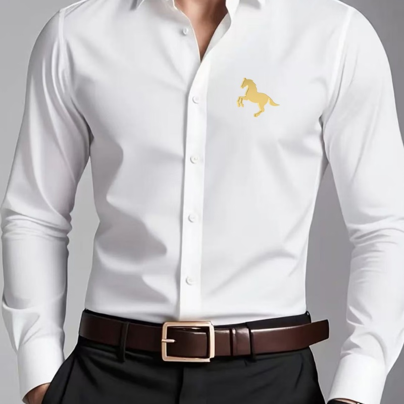 Eleganckie koszule męskie ze z – Men Formal Office Wear Shirts recenzja i cena