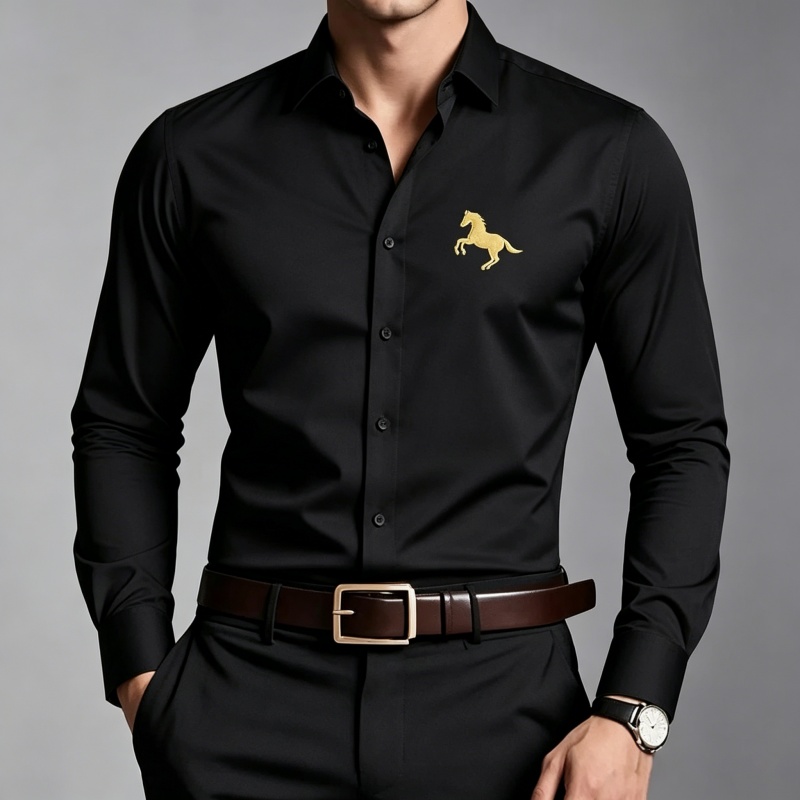 Eleganckie koszule męskie ze z – Men Formal Office Wear Shirts recenzja i cena
