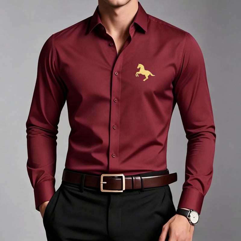 Eleganckie koszule męskie ze z – Men Formal Office Wear Shirts recenzja i cena