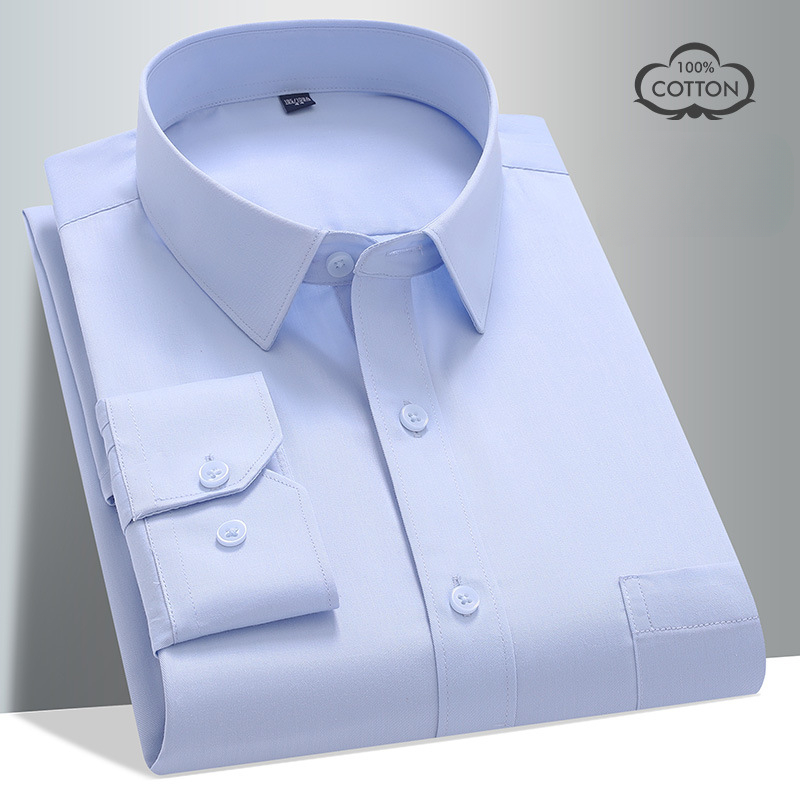 Koszula męska z długim rękawem – Men Formal Office Wear Shirts recenzja i cena