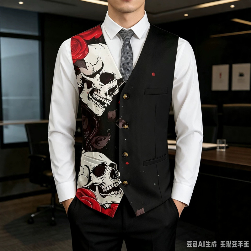 Męska kamizelka garniturowa, m – Men'S Gothic Formal Wear recenzja i cena