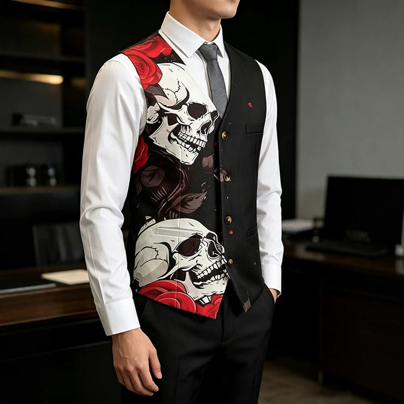 Męska kamizelka garniturowa, m – Men'S Gothic Formal Wear recenzja i cena