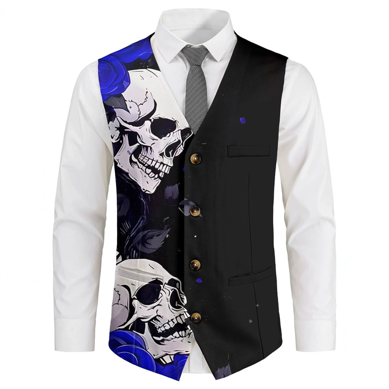 Męska kamizelka garniturowa, m – Men'S Gothic Formal Wear recenzja i cena