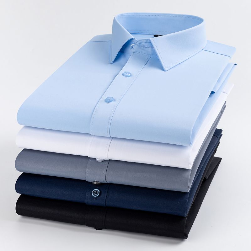 Nowa męska koszula slim fit z  – Men Formal Office Wear Shirts recenzja i cena