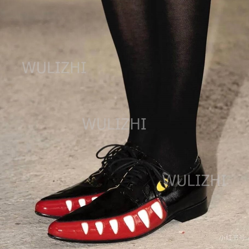 Męskie czarne skórzane mokasyn – Patent Leather Oxford recenzja i cena
