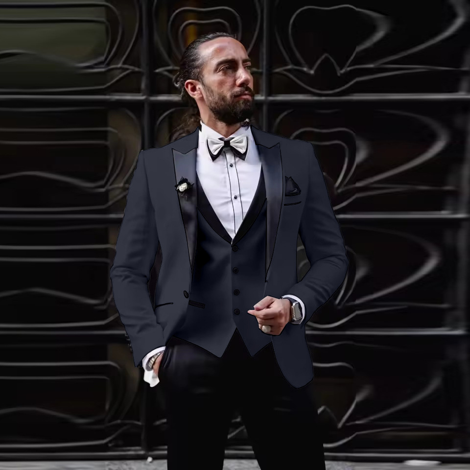 Męski trzyczęściowy smoking sl – Men'S Formal Dinner Wear recenzja i cena