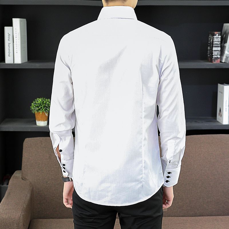 Męska koszula wizytowa na wios – Men Formal Office Wear Shirts recenzja i cena