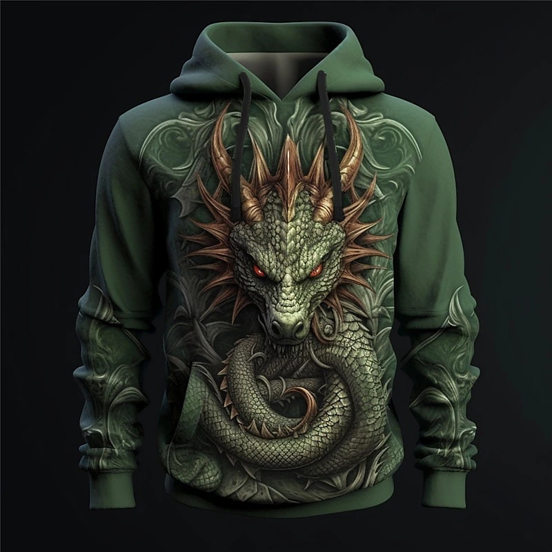 Fashion 3D Hoodies For Men y2k – Y2K Formal Wear Men recenzja i cena