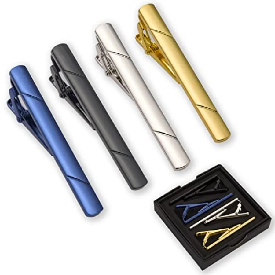 4 szt. spinek do krawata dla m – Tie Bar Clip recenzja i cena