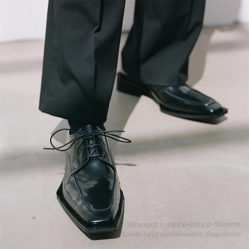Czarne lakierowane męskie buty – Patent Leather Oxford recenzja i cena