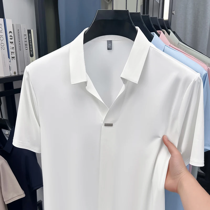 Elegancka koszula męska z krót – Men Formal Office Wear Shirts recenzja i cena