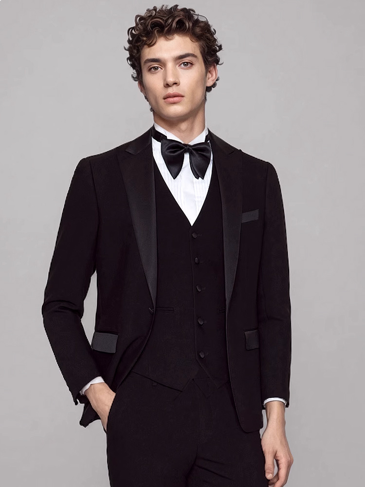 Męski Garnitur Luksusowy Czarn – Men'S Formal Dinner Wear recenzja i cena