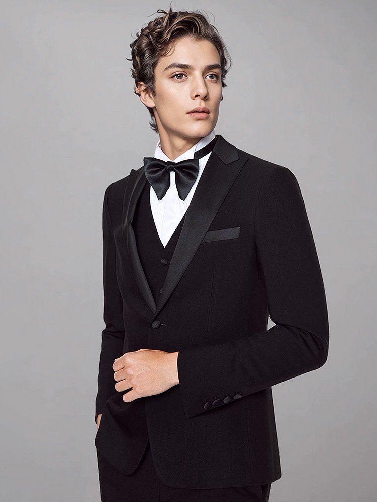 Męski Garnitur Luksusowy Czarn – Men'S Formal Dinner Wear recenzja i cena