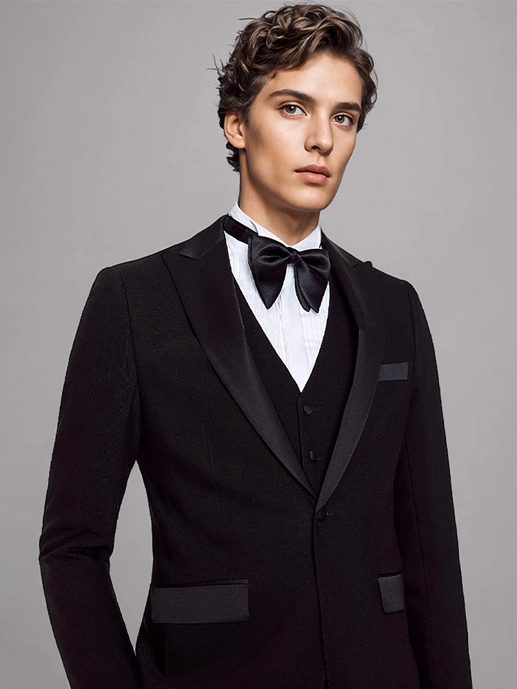 Męski Garnitur Luksusowy Czarn – Men'S Formal Dinner Wear recenzja i cena